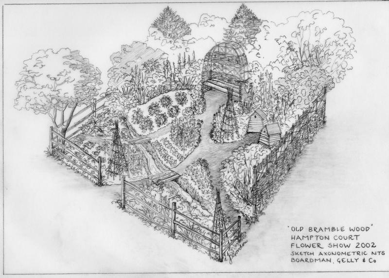 Sketch for Show Garden at Hampton Court Flower Show